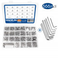 SS 304 M2 M3 M4 M5 M6 M8 Hex Socket Grub Screw Flat Point Set Screws DIN913